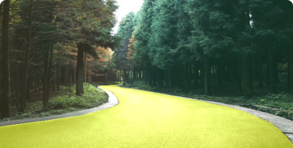 Bemerkung zur befahrbaren Fläche